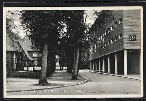 AK Bergedorf, Schloss-Strasse mit Gemeindehaus