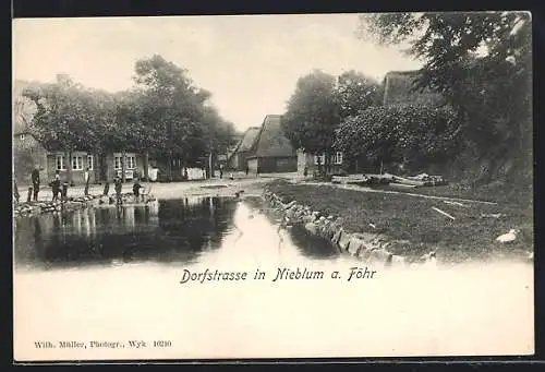 AK Nieblum / Föhr, Dorfstrasse