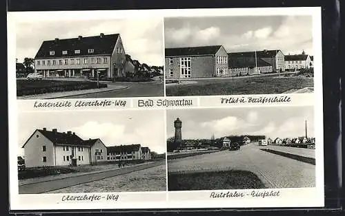 AK Bad Schwartau, Volks- und Berufsschule, Ladenzeile Cleverhofer-Weg