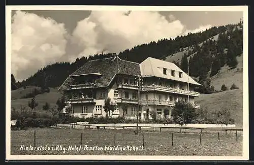 AK Hinterstein /Allgäu, Hotel-Pension Waidmannsheil K. Agerer