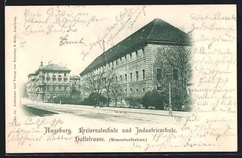 AK Augsburg, Kreisrealschule und Industrieschule in der Hallstrasse