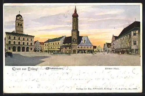 AK Erding, Schrannenplatz und kleiner Platz