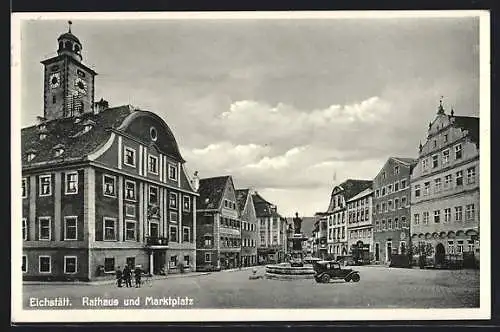 AK Eichstätt, Rathaus und Marktplatz