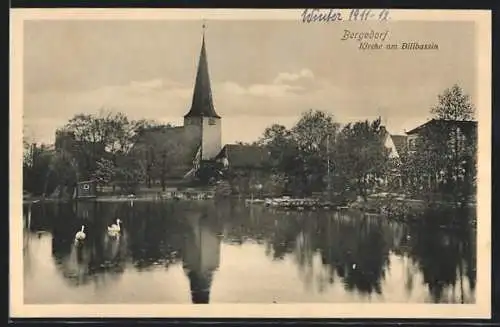 AK Hamburg-Bergedorf, Kirche am Billbassin