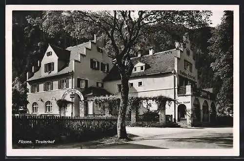 AK Füssen, Blick auf Tirolerhof