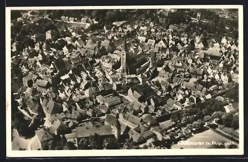AK Kaufbeuren, Teilansicht vom Flugzeug aus