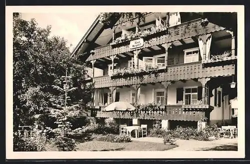 AK Oberstdorf /Allg., Hotel-Pension Haus Bergblick