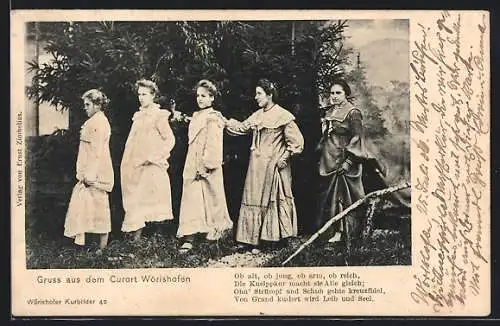 AK Wörishofen, Fünf weibliche Kurgäste