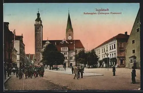AK Ingolstadt, am Rathausplatz