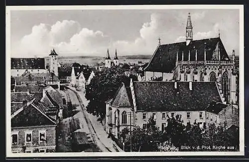 AK Hassfurt, Blick von der Prot. Kirche aus
