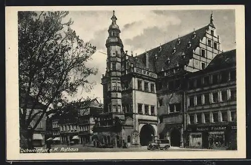 AK Schweinfurt am Main, Partie am Rathaus