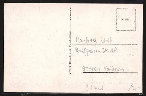 AK Schweinfurt am Main, Partie am Rathaus