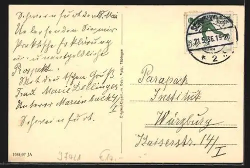 AK Schweinfurt, am Rückert-Denkmal