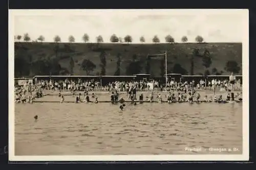 AK Giengen a. Br., Ansicht vom Freibad