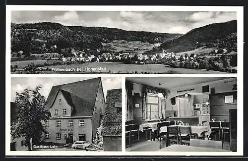 AK Eschenbach, Totalansicht, Gasthaus Lehr mit Speiseraum