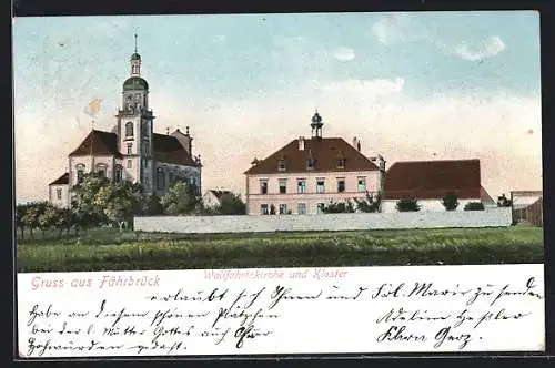 AK Fährbrück, Wallfahrtskirche und Kloster