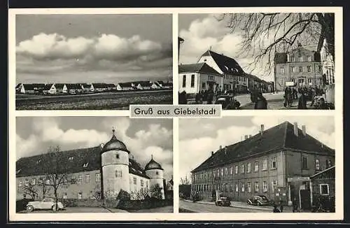 AK Giebelstadt, verschiedene Ortsansichten