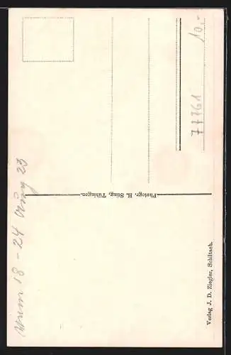 AK Schiltach, Marktplatz mit Rathaus