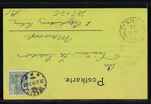 Künstler-AK Der Teufel hol die Ansichtskarten!