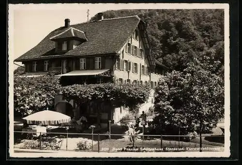 AK Stansstad /Vierwaldstättersee, Hotel Pension Schützenhaus