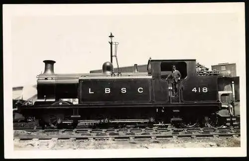 Fotografie britische Eisenbahn, Dampflok - Lokomotive LBSC Nr. 418