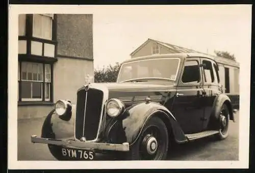 Fotografie Auto, PKW mit Kühlerfigur Engel, Kennzeichen BYM 765