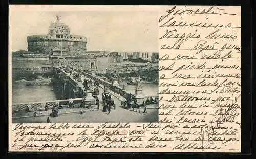 AK Rom, Castel Sant`Angelo, Ponte