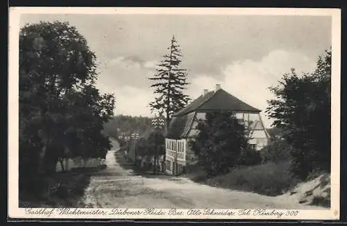 AK Mark Schmelz / Dübener Heide, Gasthof Wachtmeister