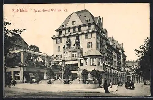 AK Bad Elster, Palast-Hotel Wettiner Hof