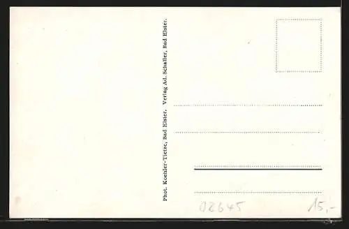 AK Bad Elster, Kirchstrasse mit Fachwerkhäusern