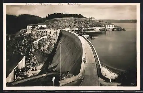 AK Saalburg-Ebersdorf, Sperrmauer der Saaletalsperre