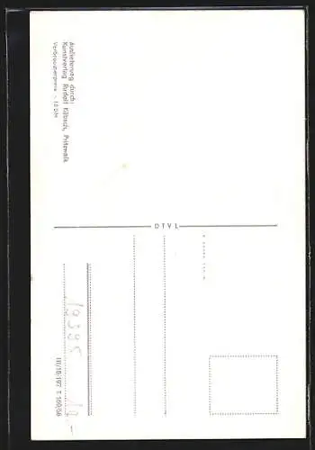 AK Plau, Am Hafen, Blick vom Klüschenberg