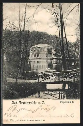 AK Bad Freienwalde a. O., Blick zur Papenmühle