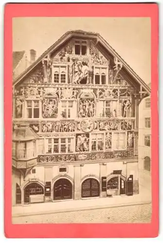 Fotografie unbekannter Fotograf, Ansicht Schaffhausen, Haus zum Ritter mit Ladengeschäft