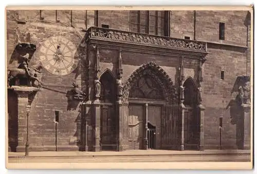 Fotografie Frith's Series, Ansicht Basel, Hauptportal des Münster um 1880