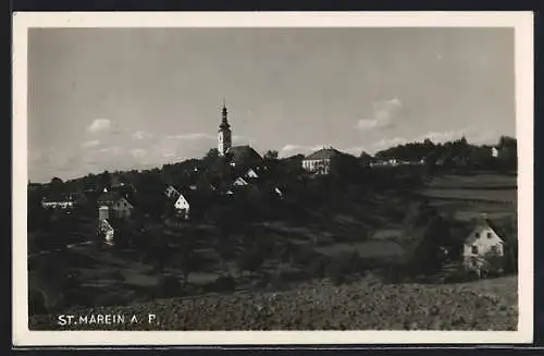 AK St. Marein, Ortsansicht mit Kirche