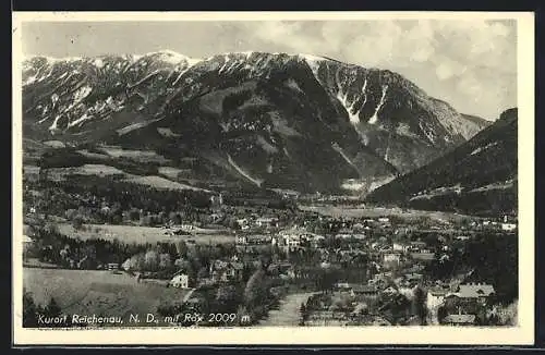 AK Reichenau /N.-D., Gesamtansicht mit Rax