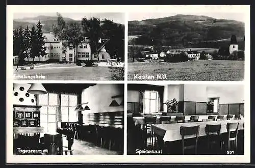 AK Kasten, Erholungsheim, Speisesaal, Tagesraum