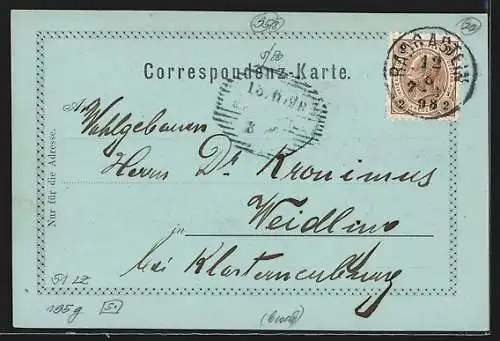 Mondschein-AK Gastein, Teilansicht von den Schwarzenberg-Anlagen