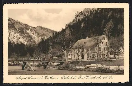 AK Wienerbruck, Trübenbach, Gasthaus August Sommerer