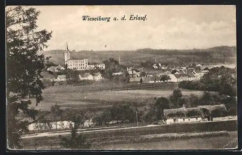 AK Wieselburg /Erlauf, Ortsansicht mit Umgebung, von oben gesehen