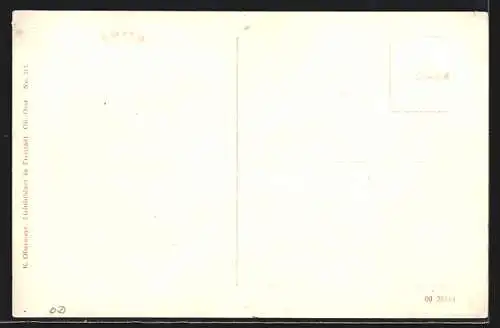 AK Seckau, Teilansicht mit Strasse und Andachts-Statue aus der Vogelschau