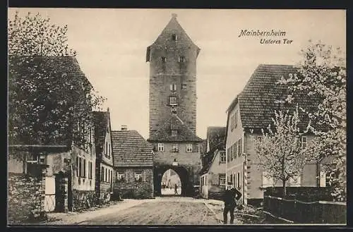 AK Mainbernheim, Strassenpartie Unteres Tor