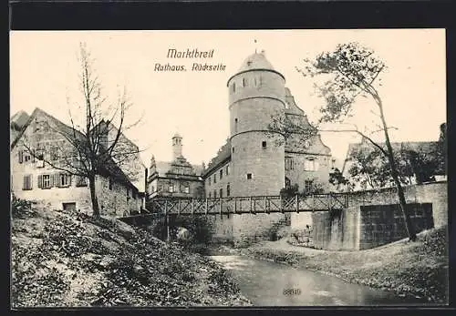 AK Marktbreit, Rückseite des Rathauses