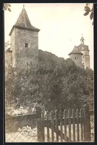 Foto-AK Main Bernheim, Partie an der Stadtbefestigung