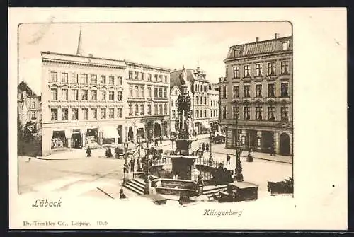 AK Lübeck, Denkmal auf dem Klingenberg