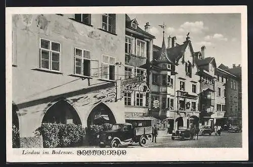 AK Lindau im Bodensee, Gasthaus zum Sünfzen, Maximilianstrasse