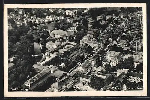 AK Bad Kissingen, Teilansicht, Fliegeraufnahme