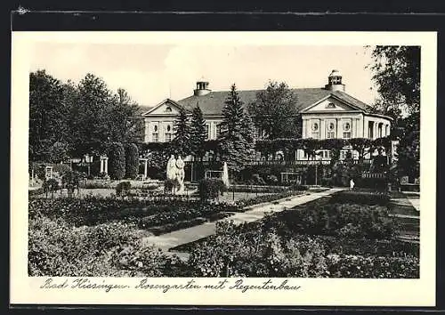 AK Bad Kissingen, Rosengarten mit Regentenbau