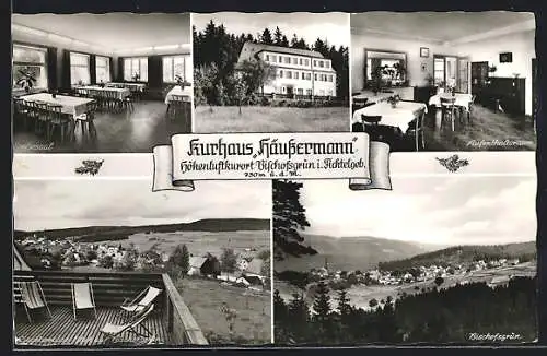 AK Bischofsgrün /Fichtelgeb., Kurhaus Häussermann, Ortsansichten